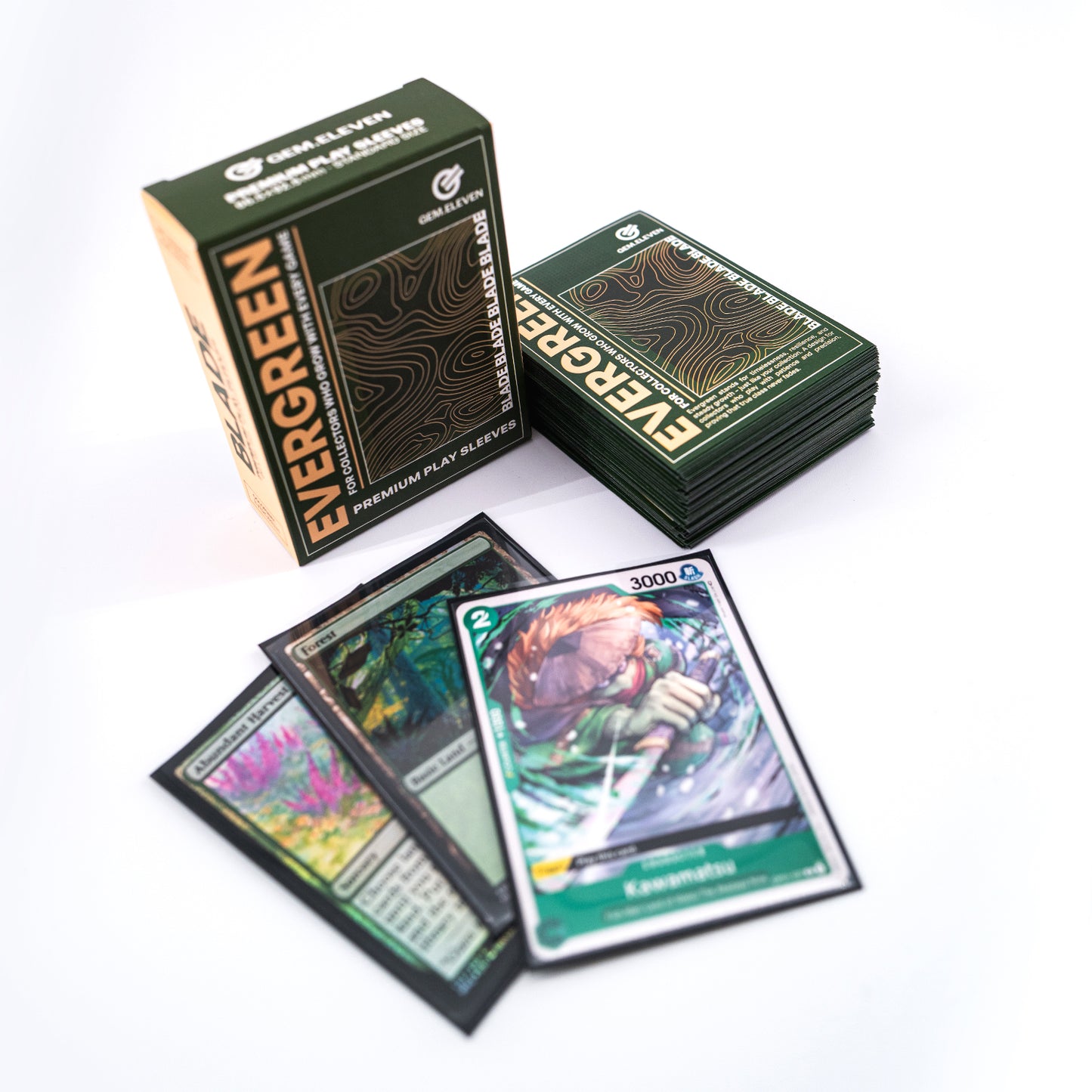 Blade Evergreen | Premium TCG Play Sleeves | Haltbar | Angenehmes Mischgefühl