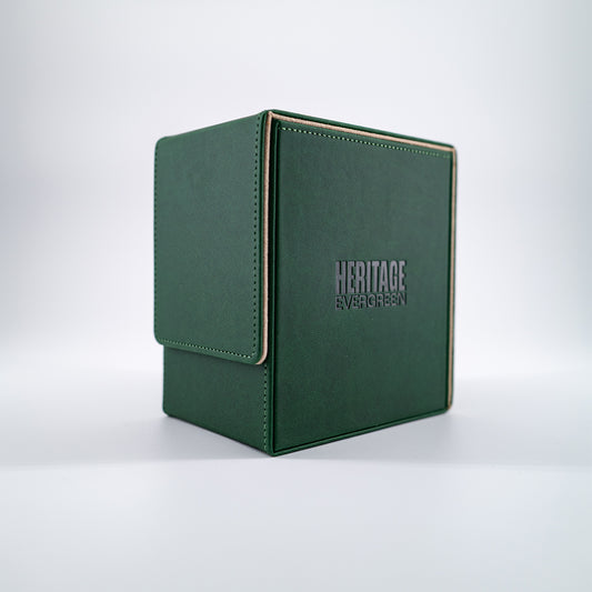 Heritage Evergreen – Premium Aufbewahrungsbox für bewertete Karten