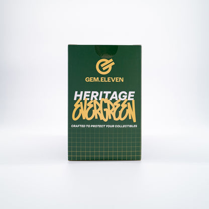 Heritage Evergreen – Premium Aufbewahrungsbox für bewertete Karten