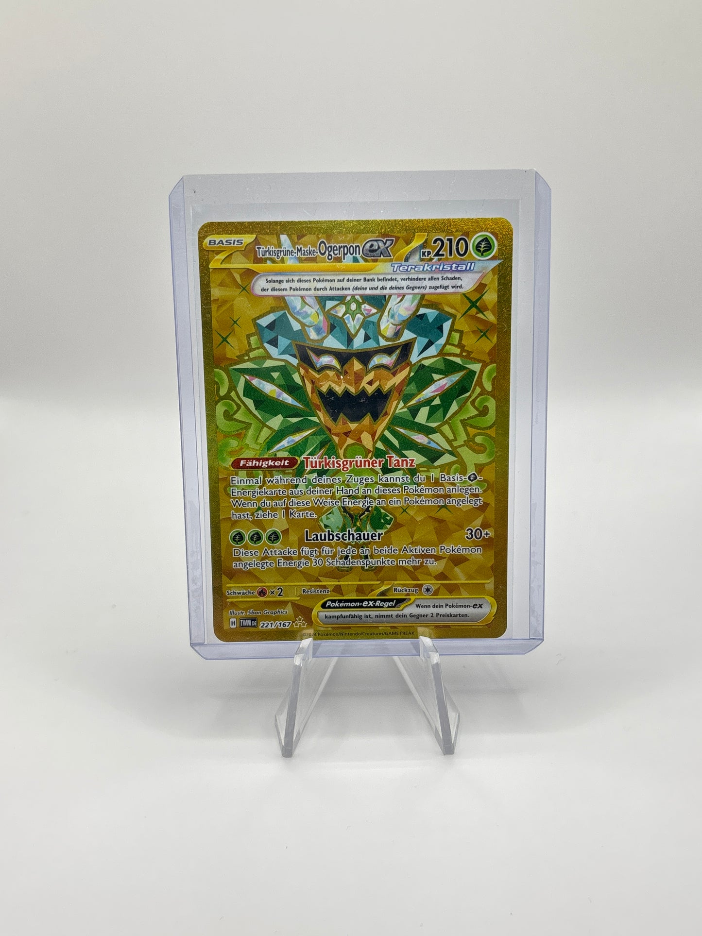 Pokemon Türkisgrüne-Maske-Ogerpon Ex 221/167